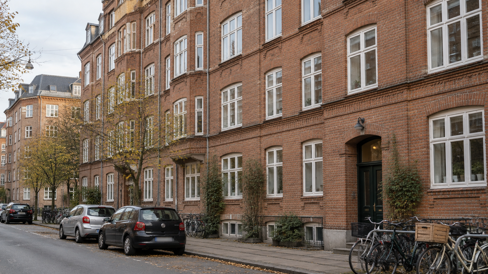 Dansk etageejendom med boliger