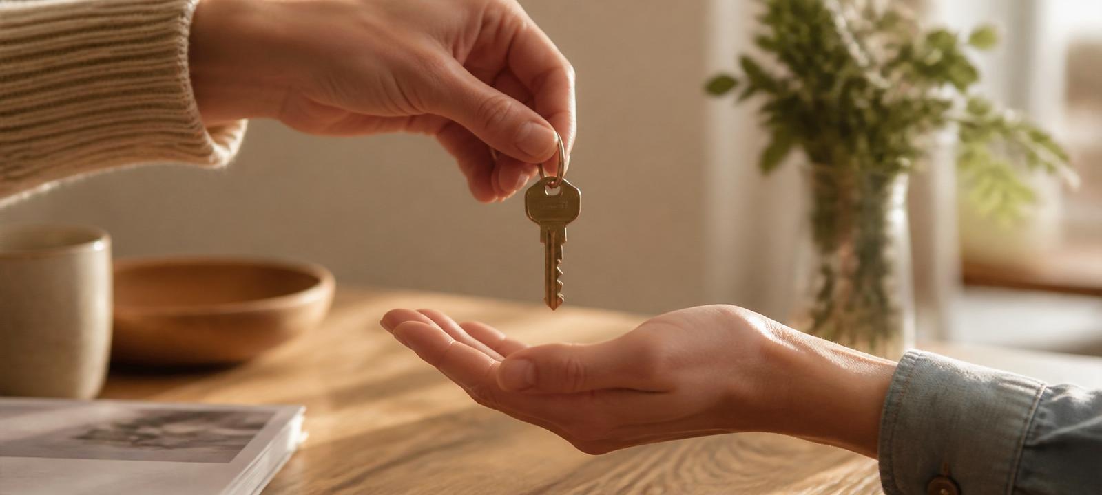 Nøgle til bolig gives videre — konkret aftale, ikke bare et tilbud